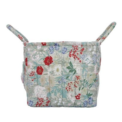 Boho Fabric Storage Basket, Large Capacity Laundry Basket, 12.2'' x 10.23'' x 10.23'' Collapsible Laundry Hamper with Easy Carry Handles (C Multi-Color 4, L) - color: C Multi-Color 4