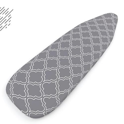 Encasa XO Ironing Board Cover and Pad 54"x15" Large, Thick Felt - color: Grey Tiles, size: Large (54"x15")