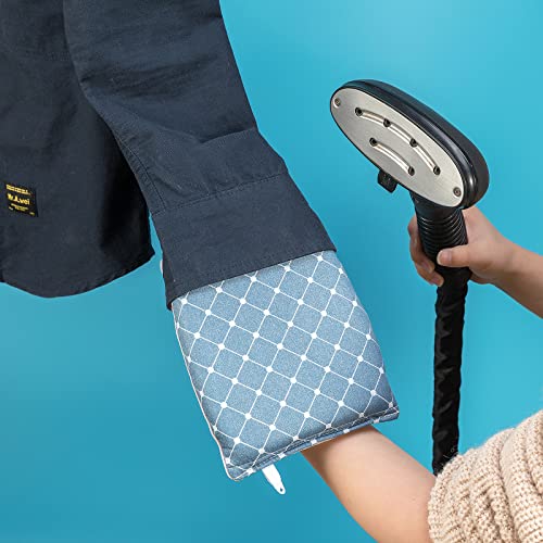 Garment Steamer Ironing Gloves Anti Steam Glove Heat Resistant Garment Steamer Mitt, Garment Steam Accessories for Clothes，Blue - color: Blue