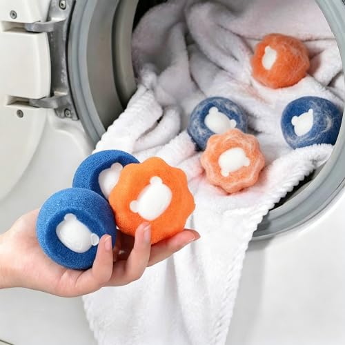 Pet Hair Remover for Washer & Dryer, Reusable Laundry Fur Catcher (4Pcs)