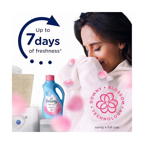 Downy Soft, 2 in 1 Soft and Fresh Liquid Fabric Softener, April Fresh, 44 fl oz, 60 Loads, Fabric Conditioner Liquid Provides Softness and Freshness for Fabrics - size: 44 Fl Oz (Pack of 1)