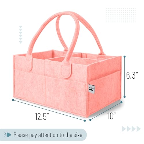 Mr. Pen- Baby Diaper Caddy Organizer, Pink - color: Pink, size: 1 Pack, Regular