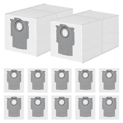 12 Pack Dust Bag for Roborock Qrevo S Pro/QV 35A/S5V/Saros 10R/20/CurvX - size: Qrevo/Saros/QV/QR bags 12 Pack