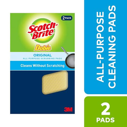 3M 722 Scotch-Brite Dobie Cleaning Pad 2-Pack