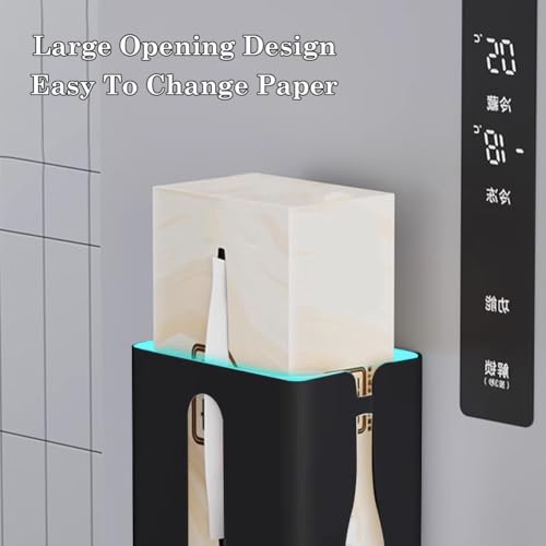 OLizee® Magnetic Dryer Sheet Holder Dryer Sheet Container Kitchen Tissue Box Dryer Sheet Dispenser Tissue Storage Holder for Metallic Surfaces Black