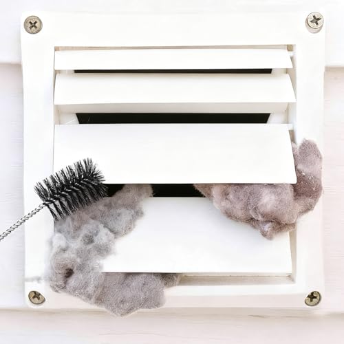 1 Pack Dryer Vent Cleaner Kit - Long Flexible Lint Brush for Dryer Vents, Refrigerator Coils, and Radiators - Household Cleaning Supplies (1, Short Brush) - size: Short Brush
