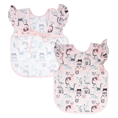 BapronBaby Flutter Baby Led Weaning Infant Feeding Bib Crafting Smock 6M-5T - color: Kitty, size: Preschool 3-5yrs