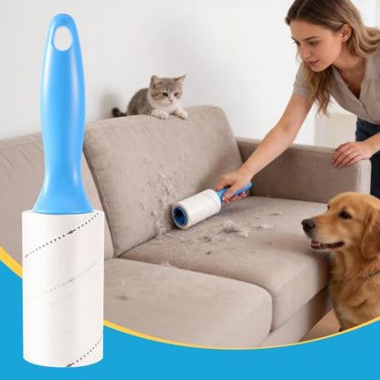 630 Sheets Extra Sticky Lint Roller for Pet Hair, 2 Handles