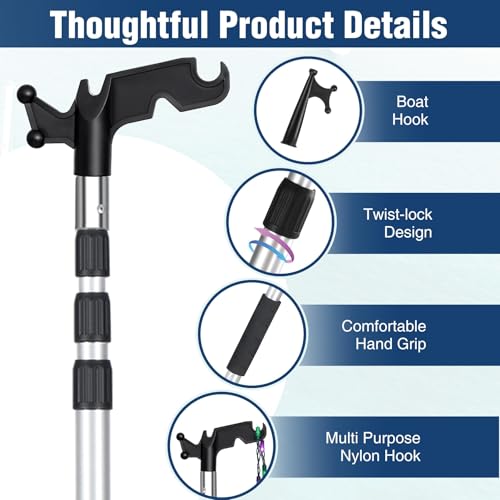 18FT Window Cleaning Kit, 3-12FT Telescoping Extension Pole - size: 3-12ft