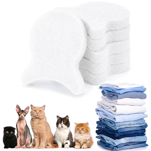 Pet Hair Remover for Laundry, Dryer Hair Catcher (6Pcs White) - color: White, size: 6Pcs