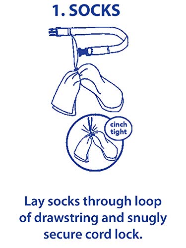 Laundry Loop with Sock Snare, Premium Purple Laundering Strap - color: Purple, size: 1 Strap