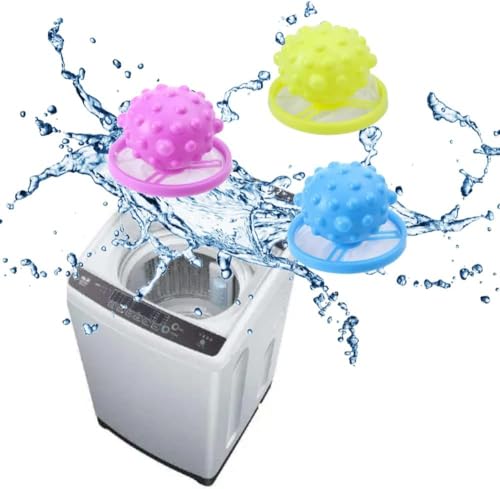 1Pc Yellow Pet Hair Remover for Laundry Reusable Catcher Float Trap Mesh Bag Washing Machine Filter Washer,Pet Portable Balls Lint
