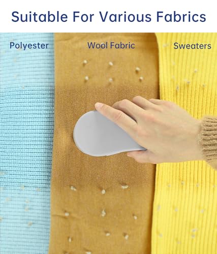 Fabric Shaver, Electric Lint Remover for Clothes & Furniture, Sweater Shaver & Pilling Remover, Depiller wtih 2 Extra Blades Included, Lint Shaver for Clothing - Battery Operated - color: Gray