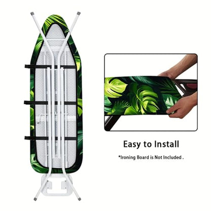 Nuxovilar Green Monstera Leaves Ironing Board Cover 15x54 Polyester - color: Yfw03643, size: 15×54 inch