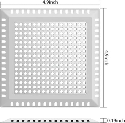 Aojuxix Shower Drain Hair Catcher/Drain Strainer/Shower Drain Cover - color: Gray, size: 4 inch