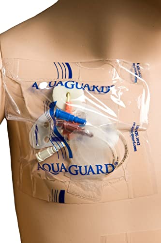 AquaGuard Wound Cover for Showering, 5 in x 5 in, Pack of 7 Shower Sheets - size: 5" x 5", style: Package of 7 Sheets
