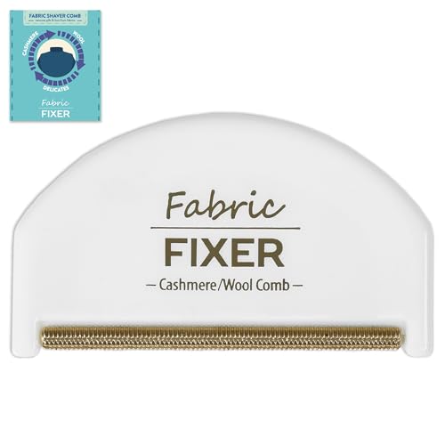 Cashmere Sweater Comb for Pills and Fuzz with Brass Teeth - Manual Fabric Defuzzer Wool Lint Shaver Comb Scraper for Clothing and Delicate Fabrics by Wardrobe Hackers