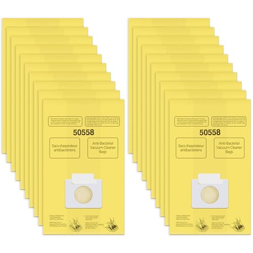Vacuum Bags Replacement for Kenmore Canister Type C/Q 5055, 50557, 50558 - color: Yellow-20 Pack