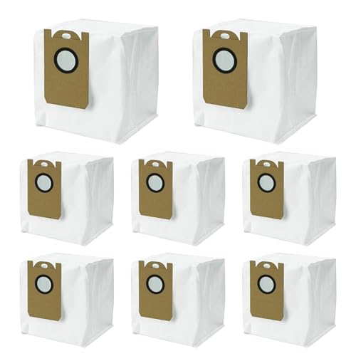 Robot Vacuum Dust Bags, Compatible with Laresar L6 Pro/L6 Nex, Honiture Q6 Pro, AIRROBO T10+, Neabot NOMO N2, iHome AutoVac Nova S1 Pro (8 Pack,)