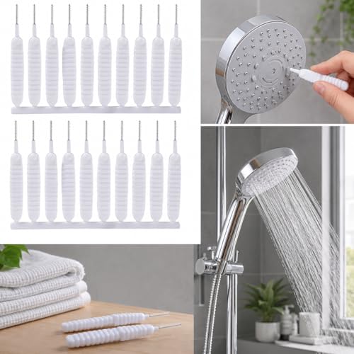 20 Packs Shower Head Cleaning Brushes for Small Holes, 2026 New Multi-Use Anti-Clog Brush Set for Shower Nozzles, Faucets, Gaps, and Household Crevices