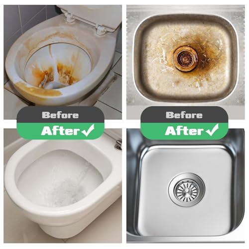 CONLI 8 Pack Pumice Stone Toilet Bowl Cleaner, Toilet Pumice Stone with Handle Remove Toilet Bowl Hard Water Rings Suitable for Cleaning Toilet Bathroom Kitchen Sink Grill - color: 8 Pack