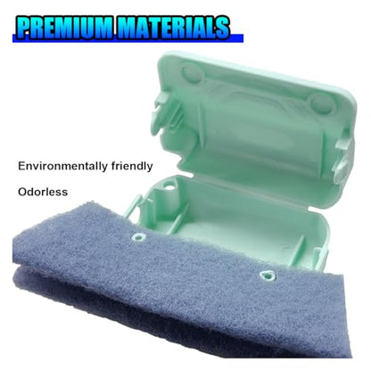 2PCS Magic Window Track Cleaner (Green&Gray) - color: GN&GY