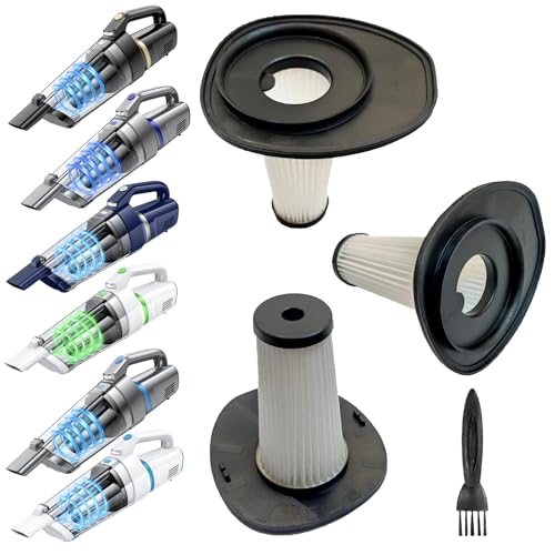 3Pack Hepa Filters Replacement Compatible with Gxzsk LT-156 & LT-158, AHNR LT-156 and JONYJ LT-156 Handheld Vacuum Cordless, Washable and Durable Vacuum Filters.