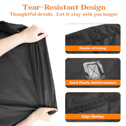120L Heavy Duty Laundry Bag with Shoulder Handles,Dirty Clothes Storage Bag - color: (Laundry) Black