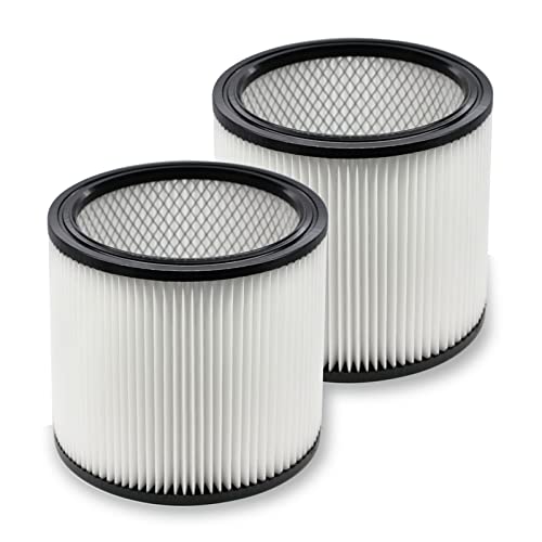 Replacement Filter Compatible with Shop-Vac 90350 90304 90333 Replacement fits for Shop Vac 4-16 Gallon most Wet/Dry Vacuum, Washable Synthetic Material, 2 PACK - color: White 2pcs