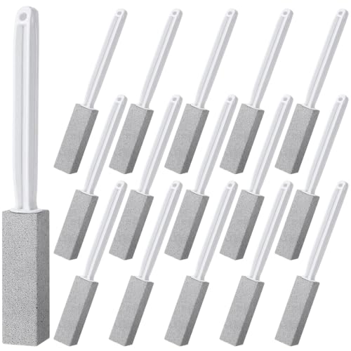 15 Pack Pumice Stone Toilet Bowl Cleaner with Extra Long Handle - style: Long Handle