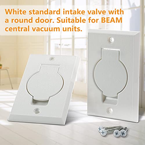 Standard Central Vacuum Wall Plate Inlet Valve Cover for Beam Central Vac