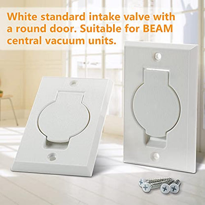 Standard Central Vacuum Wall Plate Inlet Valve Cover for Beam Central Vac