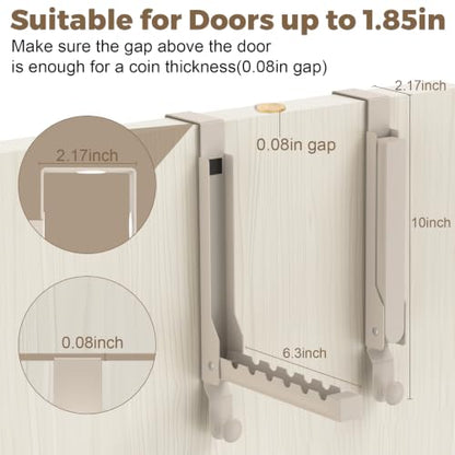 Over The Door Hanger & Drying Rack - color: Beige-2(M2)
