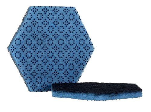 Scotch-Brite Low Scratch Scouring Pad 2000HEX, Blue, 60/Case - color: Blue, size: 60/Case