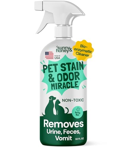 Sunny & Honey Pet Stain and Odor Remover Spray for Carpets, 32floz Mint - size: 32 Fl Oz (Pack of 1)