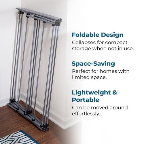 Honey-Can-Do Oversized Collapsible Clothes Drying Rack, 35", 50 lb, Grey - color: Gray