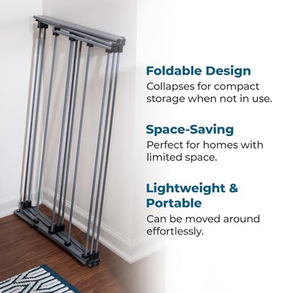 Honey-Can-Do Oversized Collapsible Clothes Drying Rack, 35", 50 lb, Grey - color: Gray