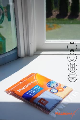 Macro Max Microfiber Glass Cloths 20 Pack, Streak Free Window