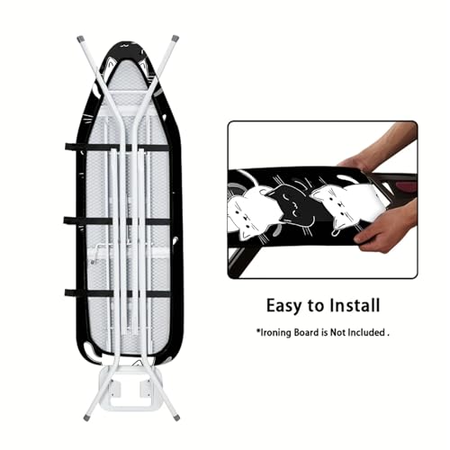 Nuxovilar Stacked Cats Ironing Board Cover 15x54 Inches Polyester - color: Ywp99469