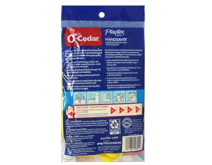 PLAYTEX HandSaver Reuseable Rubber Cleaning Gloves (X-Large, 5 Pairs), Everyday Protection Reusable Household Gloves