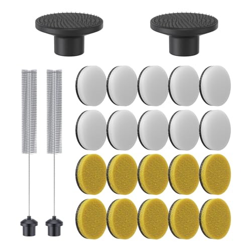 24 PCS Replacement Pads for Fanttik Flip G10 Nano HomeCare Cordless Electric Spin Scrubber, Suitable Electric Grout Scrubber Only, Accessories for Grout, Tiles, Sinks, Crevices