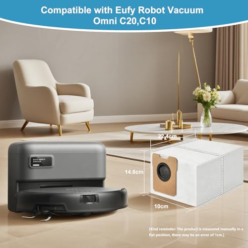 WAIKAS Vacuum Bags for Eufy Robot Vacuum (C20 & C10), 6-Pack - color: For Eufy C20/C10, size: 6 Pack