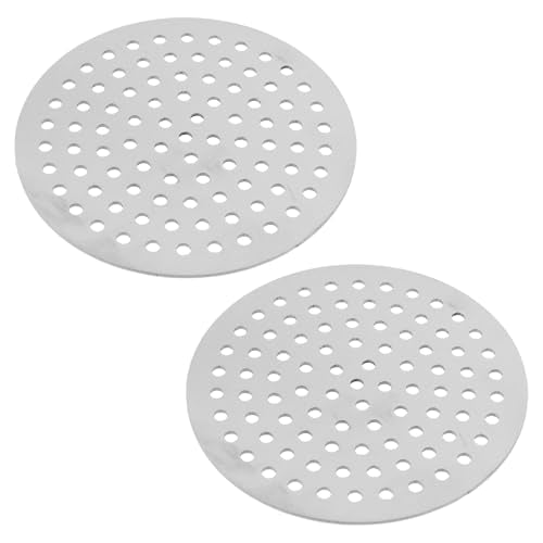 Round Drain Cover Grates 3"/7.8cm Dia Drain, 304 Stainless Steel Drainage Grate Cover Round Replacement Floor Drain Strainer for Shower, Bathroom Floor, Balcony, and Outdoor Garden Drains -2pcs - size: 3"/7.8cm