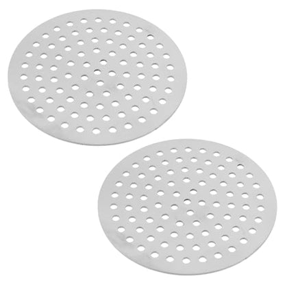 Round Drain Cover Grates 3"/7.8cm Dia Drain, 304 Stainless Steel Drainage Grate Cover Round Replacement Floor Drain Strainer for Shower, Bathroom Floor, Balcony, and Outdoor Garden Drains -2pcs - size: 3"/7.8cm