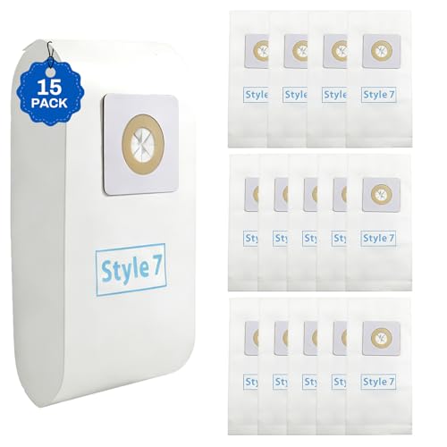 15 Pack Style 7 Vacuum Bags Fit For Bissell PowerForce Upright Vacuums