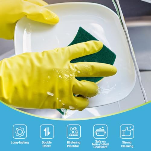 AIDEA Sponges Kitchen-24Count, Heavy-Duty Scrub Sponges, Sponges for Dishes - color: Light-green