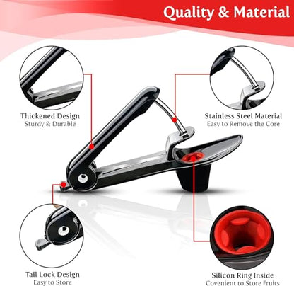 Namre’ Cherry Pitter Tool - Stainless Steel Cherry Pit Remover - Simple & Effortless Olive Pitter Tool - Multifunctional Cherry Depitter - No Mess Cherries Pitter - One Click The Pit is Out
