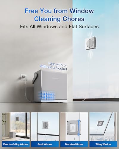 ECOVACS WINBOT W2S Omni Window Cleaning Robot, 6-in-1 Multifunction Station - size: W2S OMNI