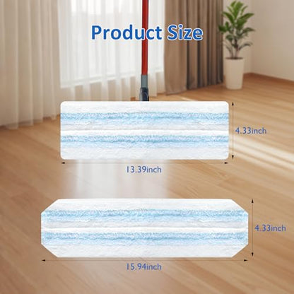 4 Pack Mop Replacement Pads Compatible with O Ceda H2prO Flat Mop System
