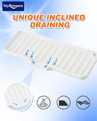 2Pack Silicone Dish Wand Holder, Kitchen Sink Sponge Organizer - color: White, size: 2